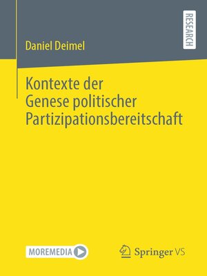 cover image of Kontexte der Genese politischer Partizipationsbereitschaft